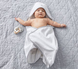 Hooded Terry Towel Gingham: Blue