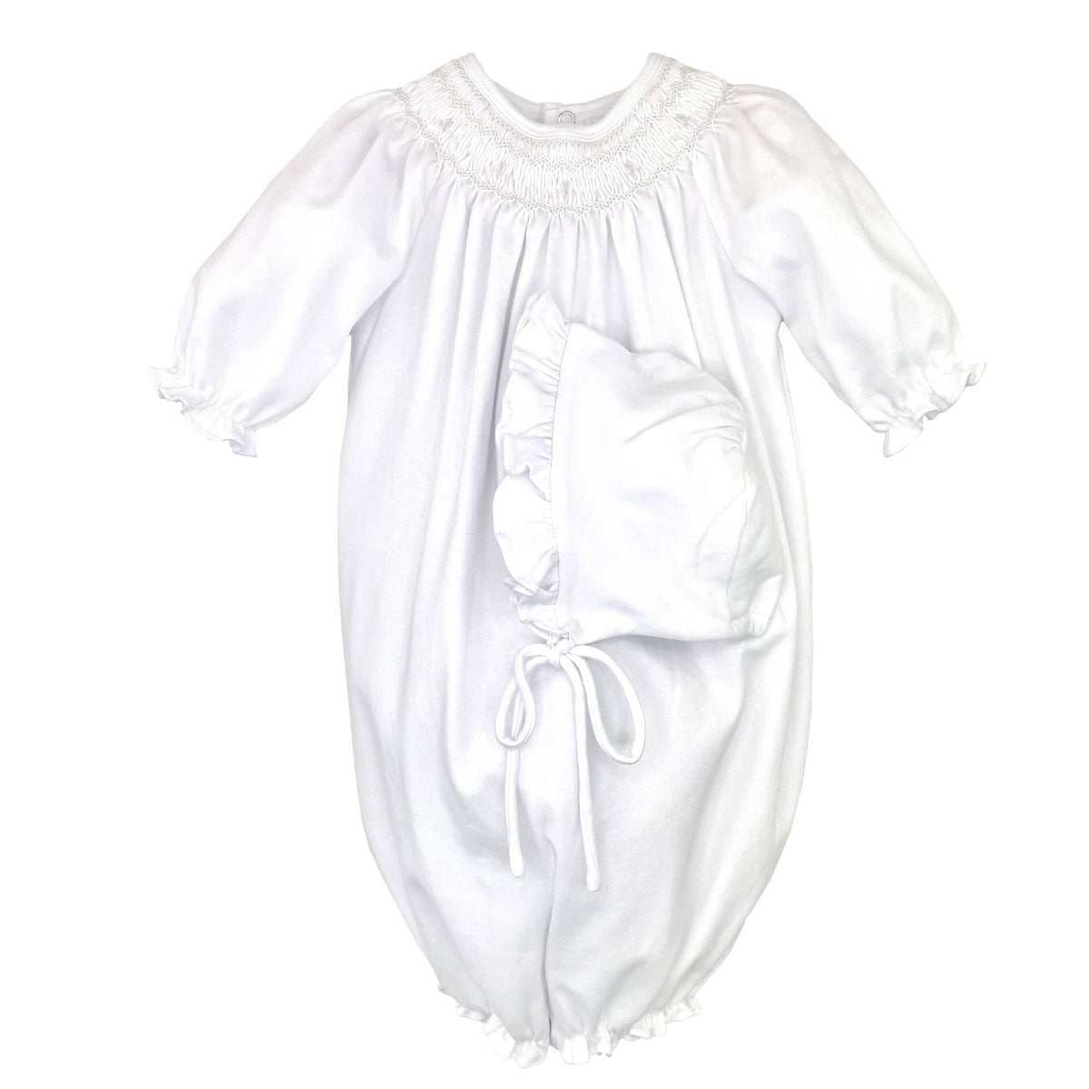 Smock Knit Convertible Bag White NB