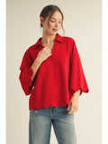 JD Scallop Top