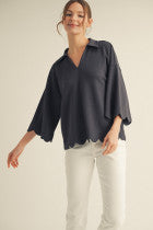 JD Scallop Top