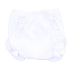 Essentials Monogram Diaper Cover with White Trim: 3 Months