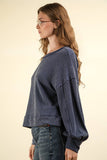 NJ Ribbed Oversized Top OATMEAL