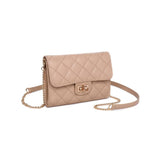 Winona Quilted Crossbody Black