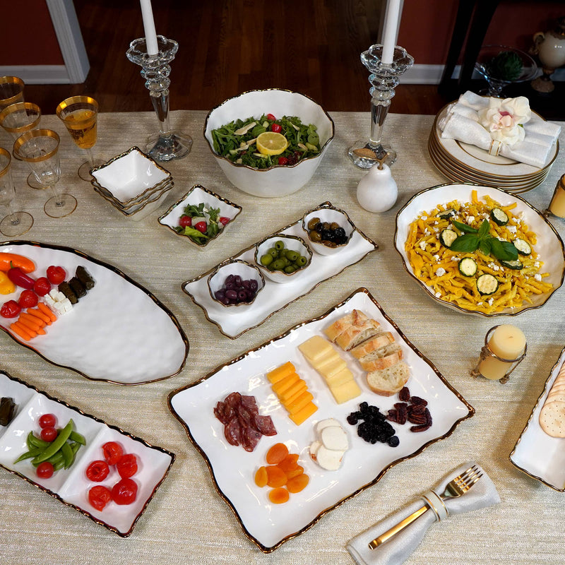 Regency Gold Rectangular Platter 16in x 11.75in