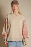 VJ Oversized Striped Top