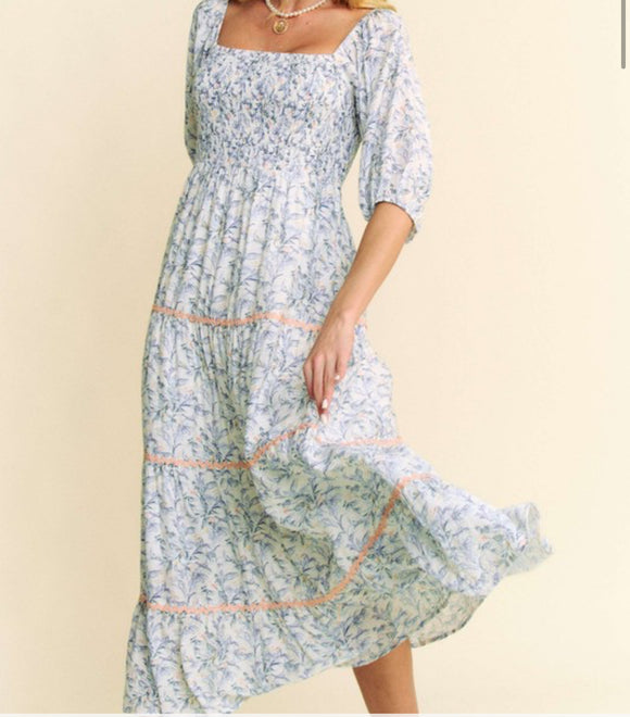 DD trim midi dress