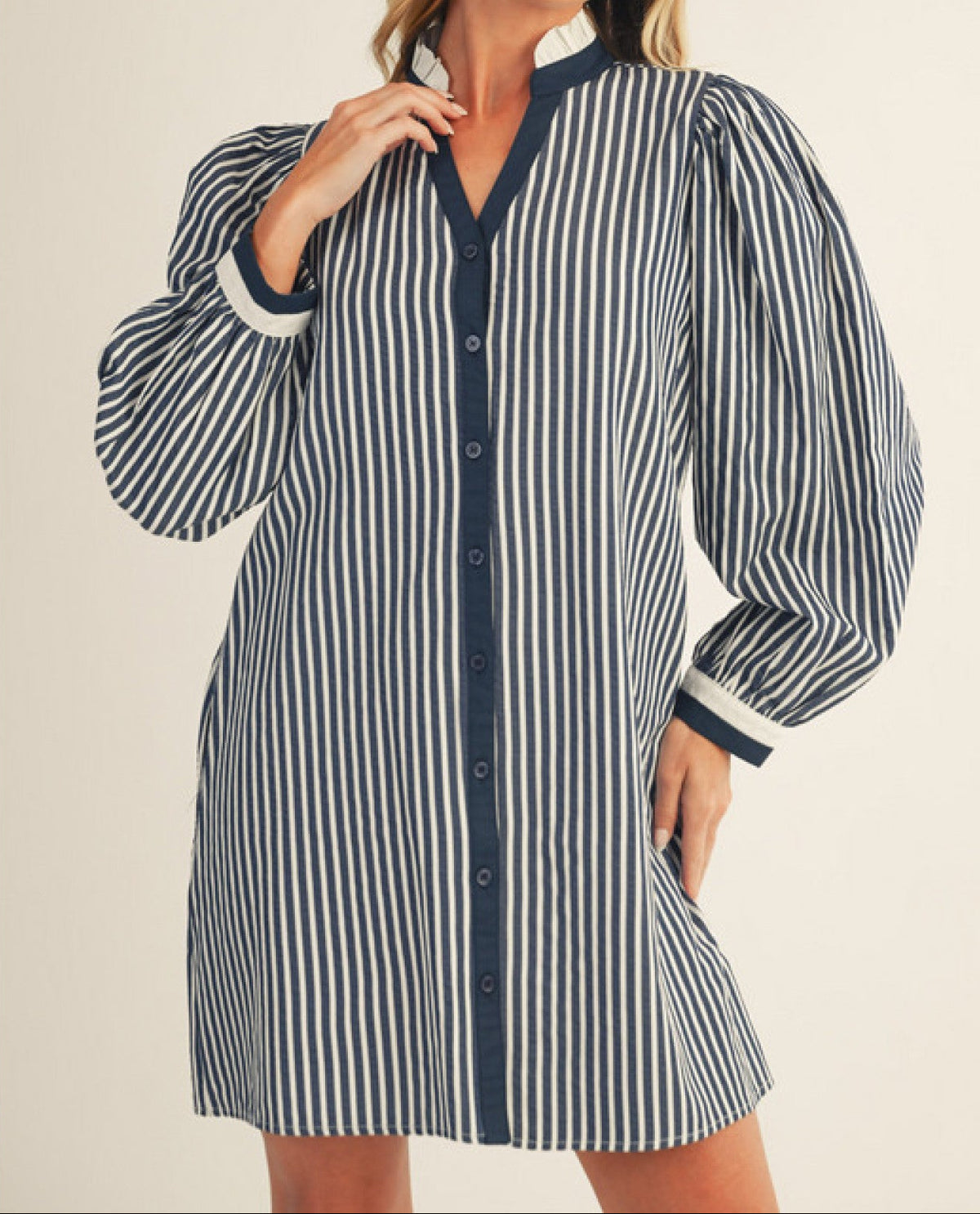 JD Denim Striped Dress