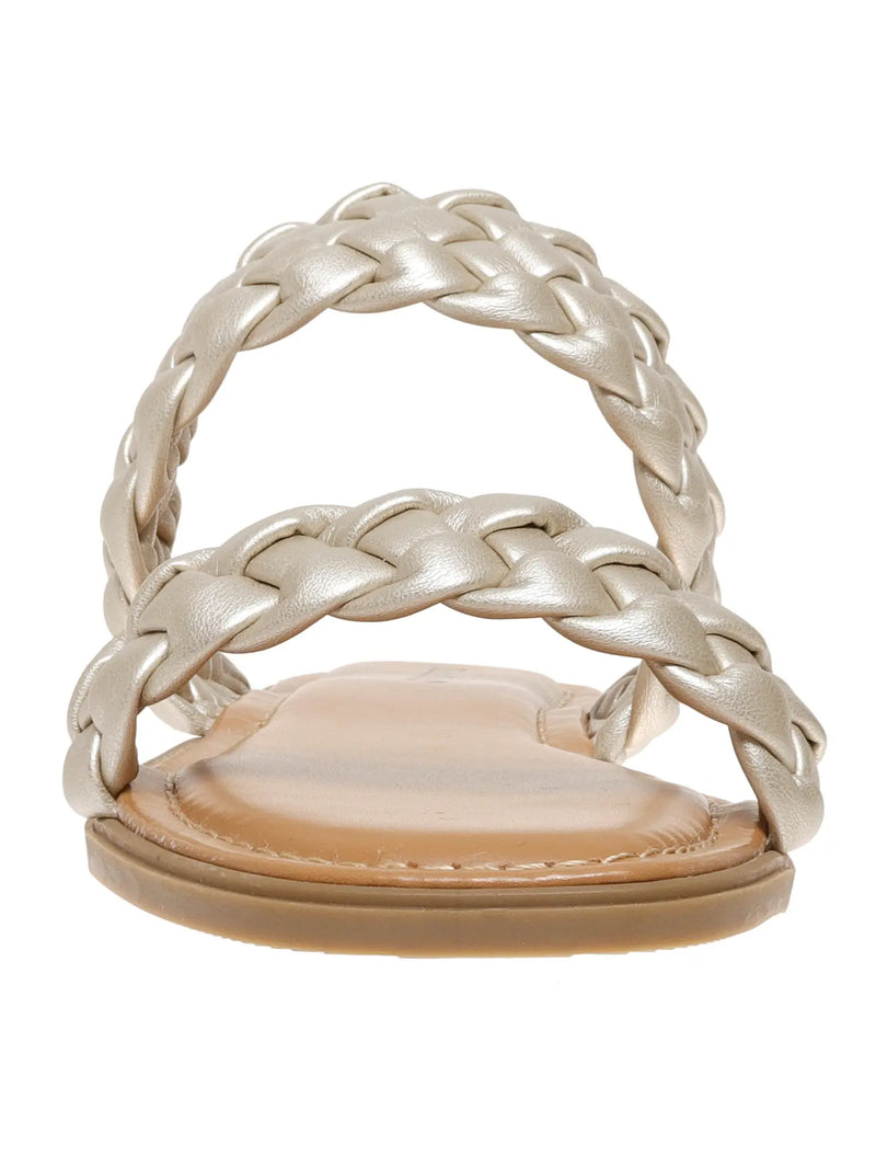 Pierre Dumas Gold Sandals