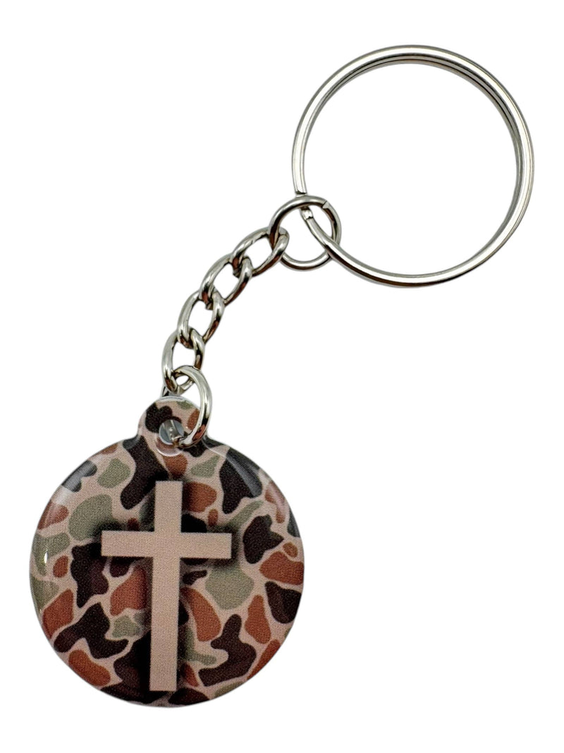 Tap To Pray™ - Prayer Tag Keychains: Black + Cross