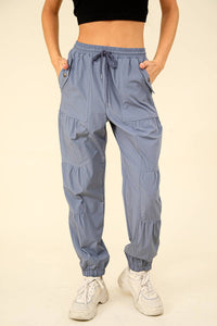 Shirring Detail Active Jogger Pants