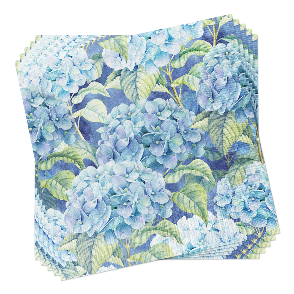 Blue Hydrangea Napkins  Lunch