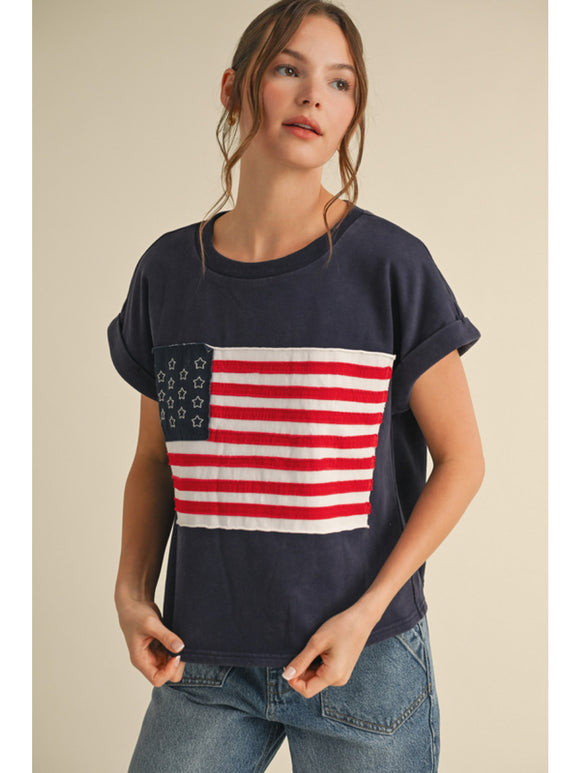 JD Navy American Flag