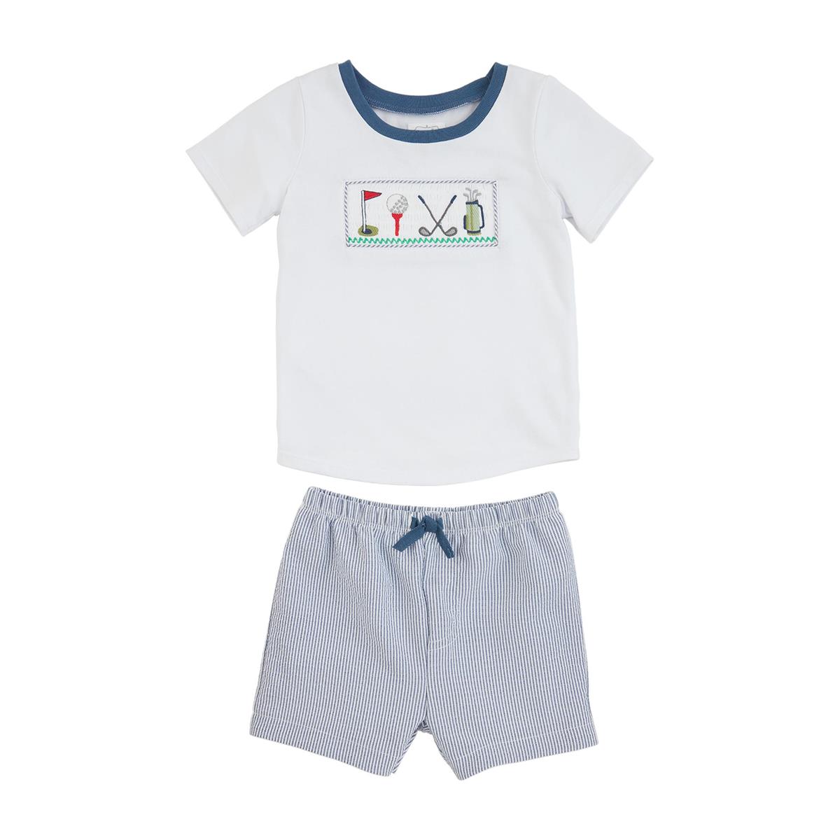 MP Golf Smocked Short Set