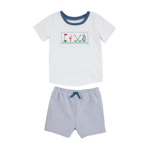 MP Golf Smocked Short Set