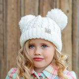 CC Kids Double Pom Beanie