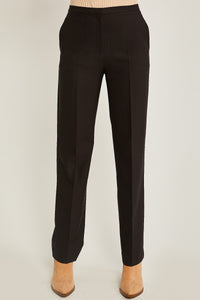 Woven Solid Formal Long Pants