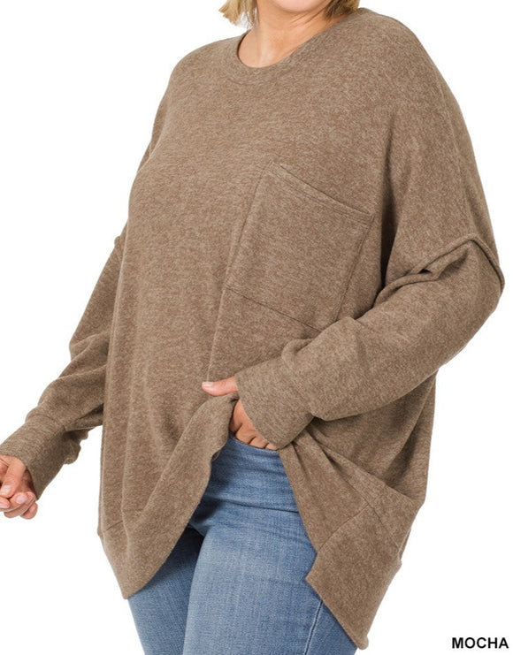 Z Brushed Mocha Sweater