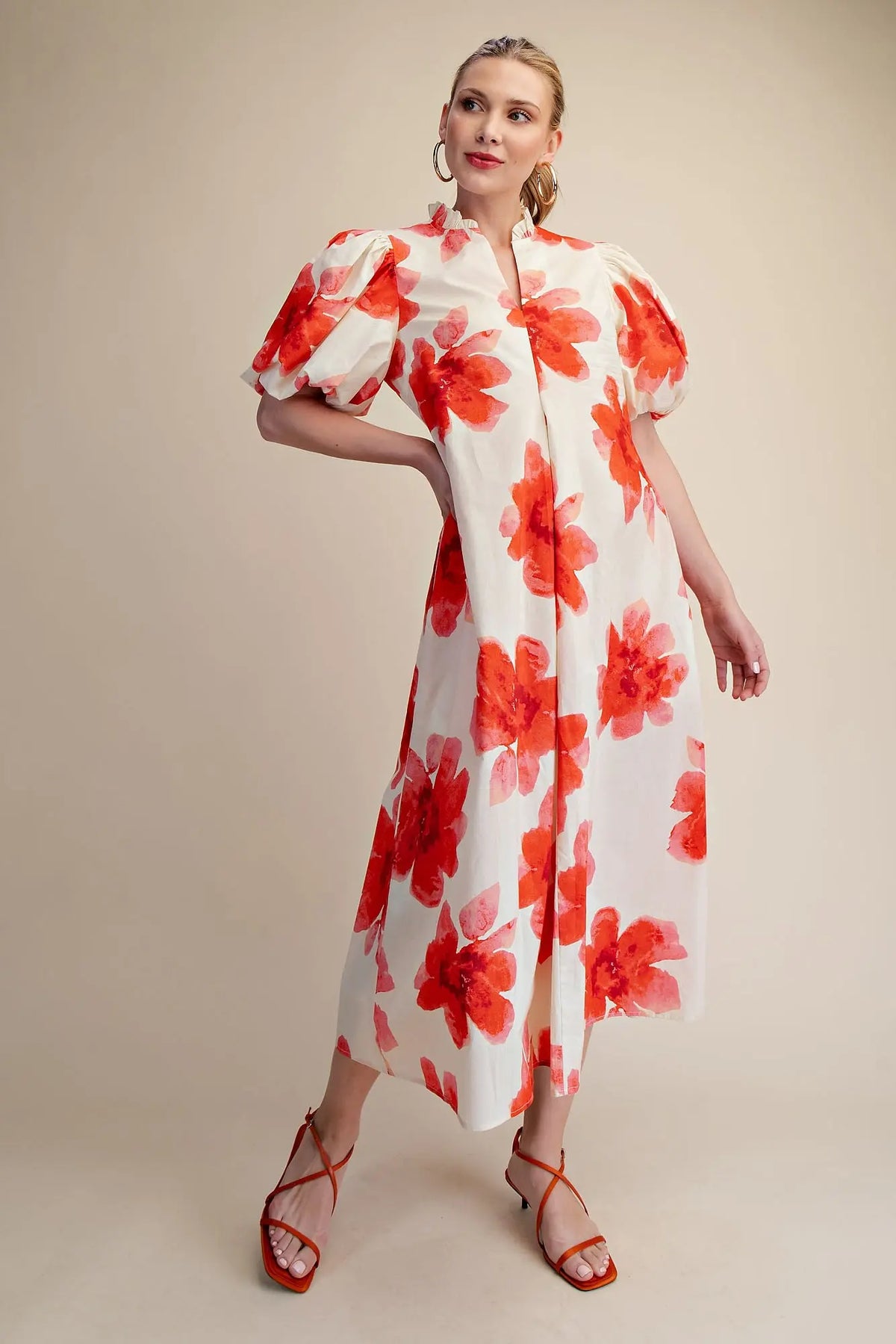 Glam Bright Flower Dress