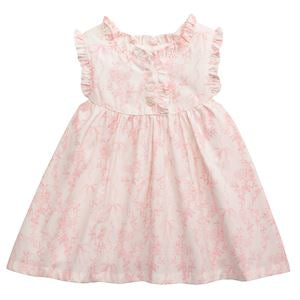 Pink Toile Baby Dress