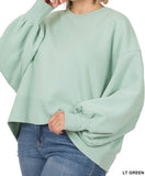 Z Balloon Sleeve Sweatshirt