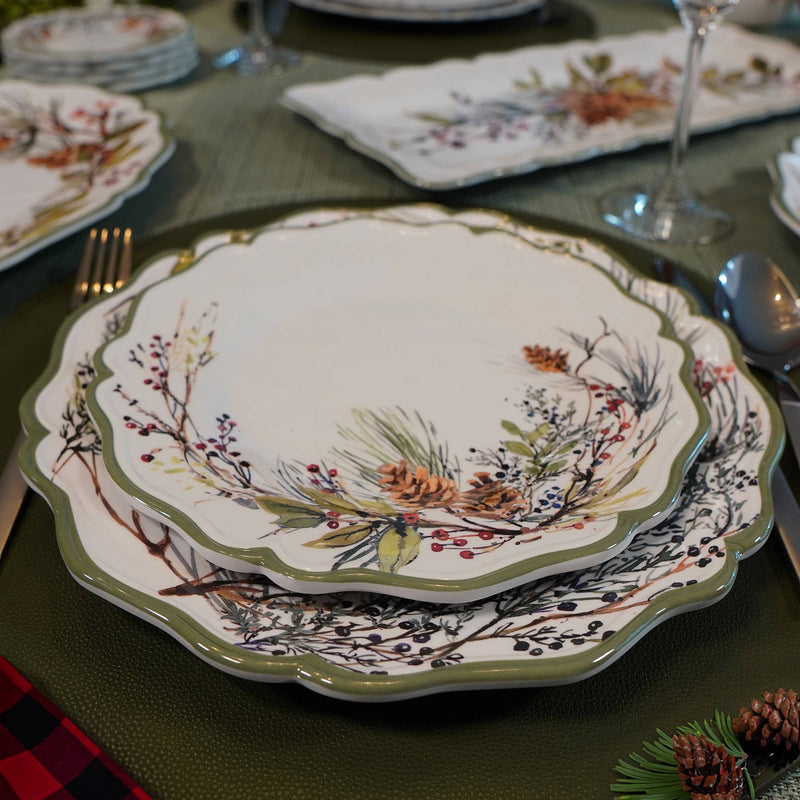 Winters Forest Melm Dinner Plate 11in
