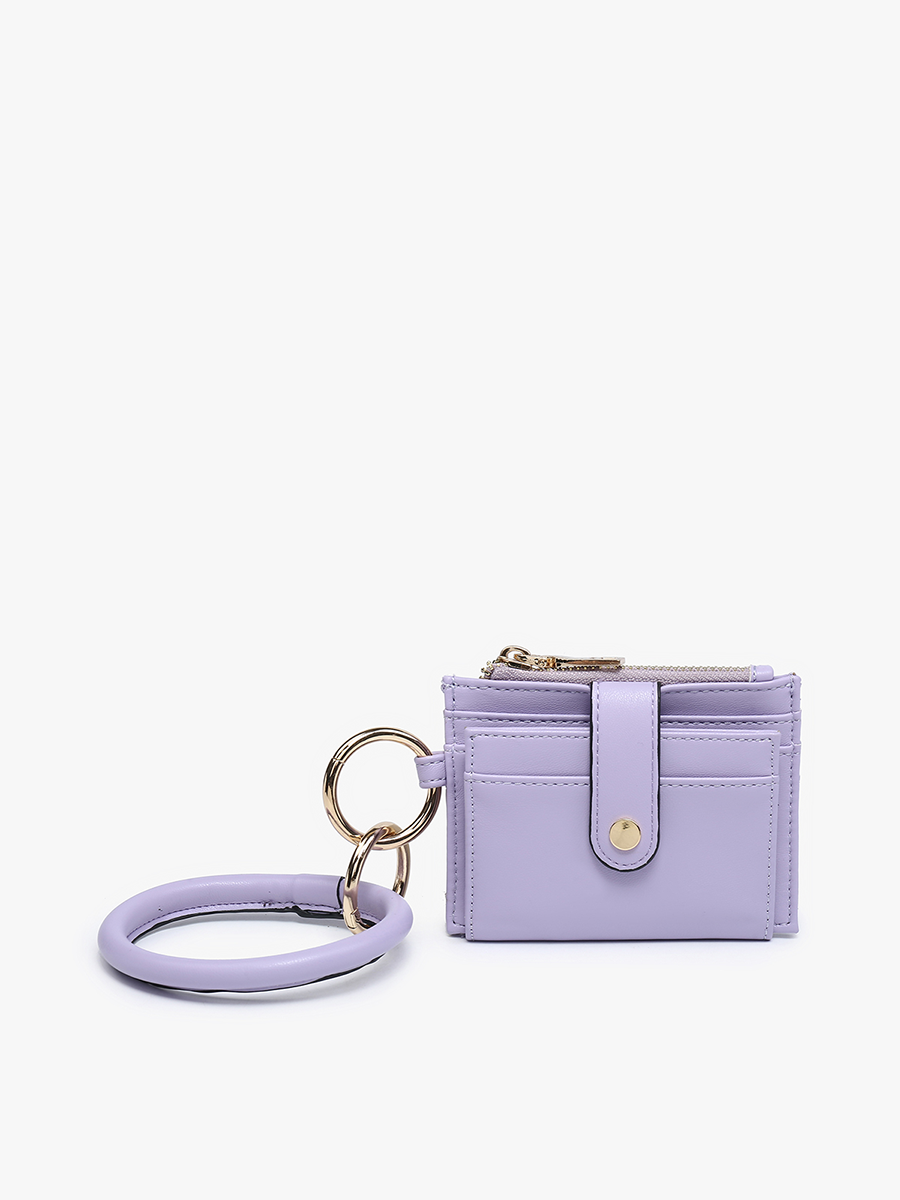 Sammie Mini Snap Wallet w/ Ring: Light Pink