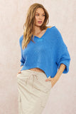 IL 3/4 Sleeve Patch Sweater
