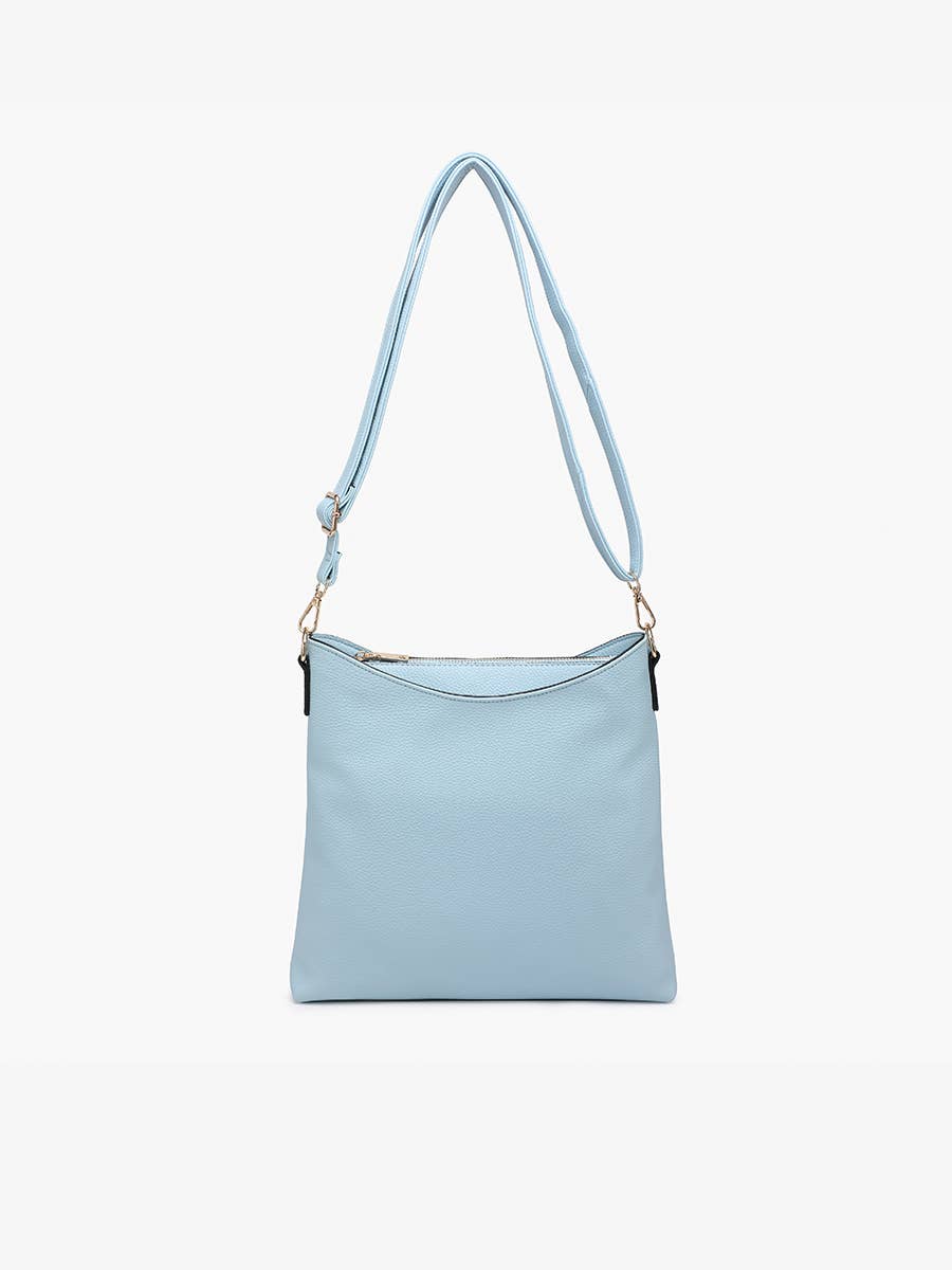 Emma 3 Compartment Crossbody  Sky Blue