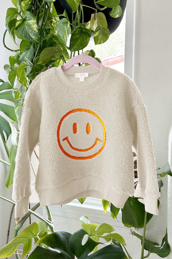 OD Cream Smiley Face Fleece