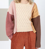 VJ Color Block Sweater