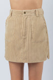 VJ Wide Corduroy Mini Skirt