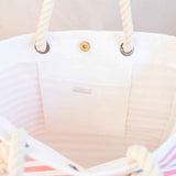 Canaveral Tote    Melon/White   15x14x6