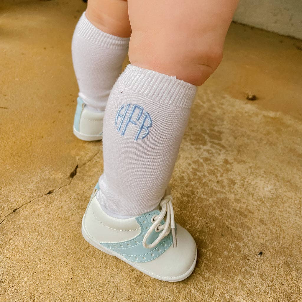 White Knee Socks: Toddler