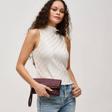 Aria Woven Wristlet Clutch