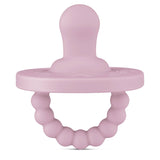 Cutie PAT Flat (0m+) Pacifier + Teether: Rose