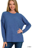 Z RIBBED BRUSHED HACCI SWEATER