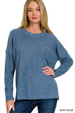 Z RIBBED BRUSHED HACCI SWEATER