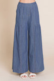 Denim Palazzo Pants