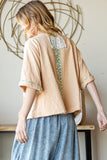 Oli Washed Daisy Patch Front SS Top