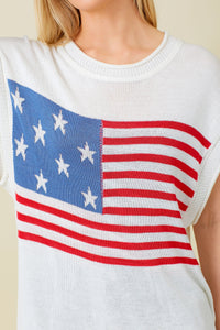 American Flag Sweater