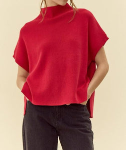 Ribbed Short Dolman Sleeves