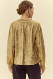 Jf Gold Metallic Top