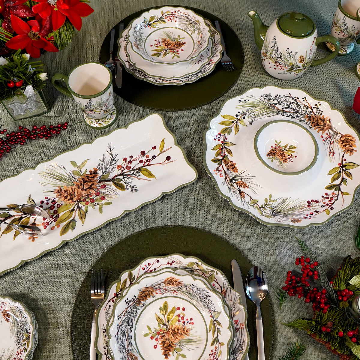 Winters Forest Melm Rectangular Platter