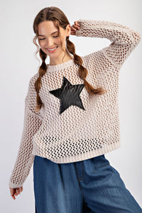 EE Star Crochet Sweater