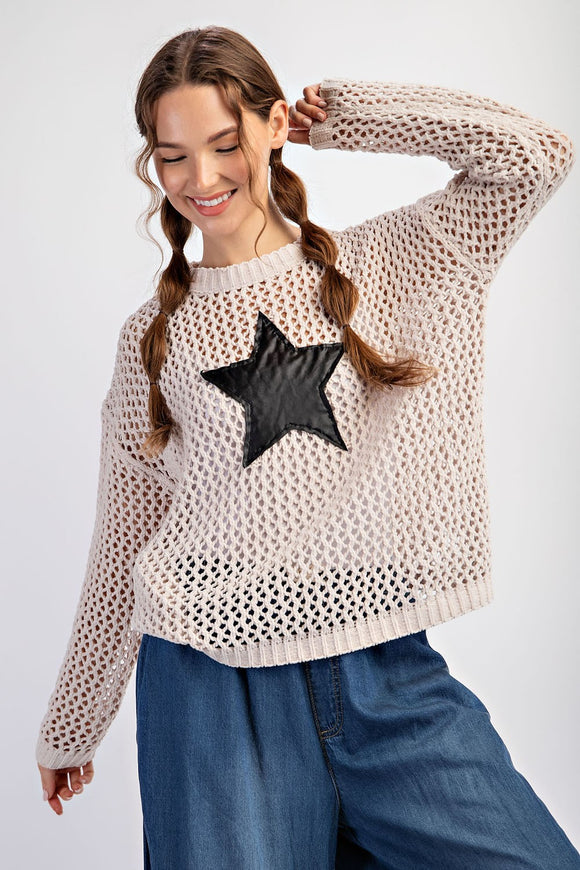 EE Star Crochet Sweater