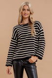 BP Stripe Boat Neck Sweater