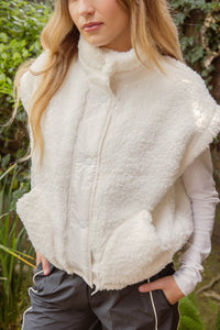 TEDDY FAUX SHEARLING VEST