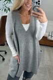 OS Knit V Neck Vest