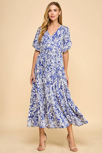 TC Blue Foral Dress