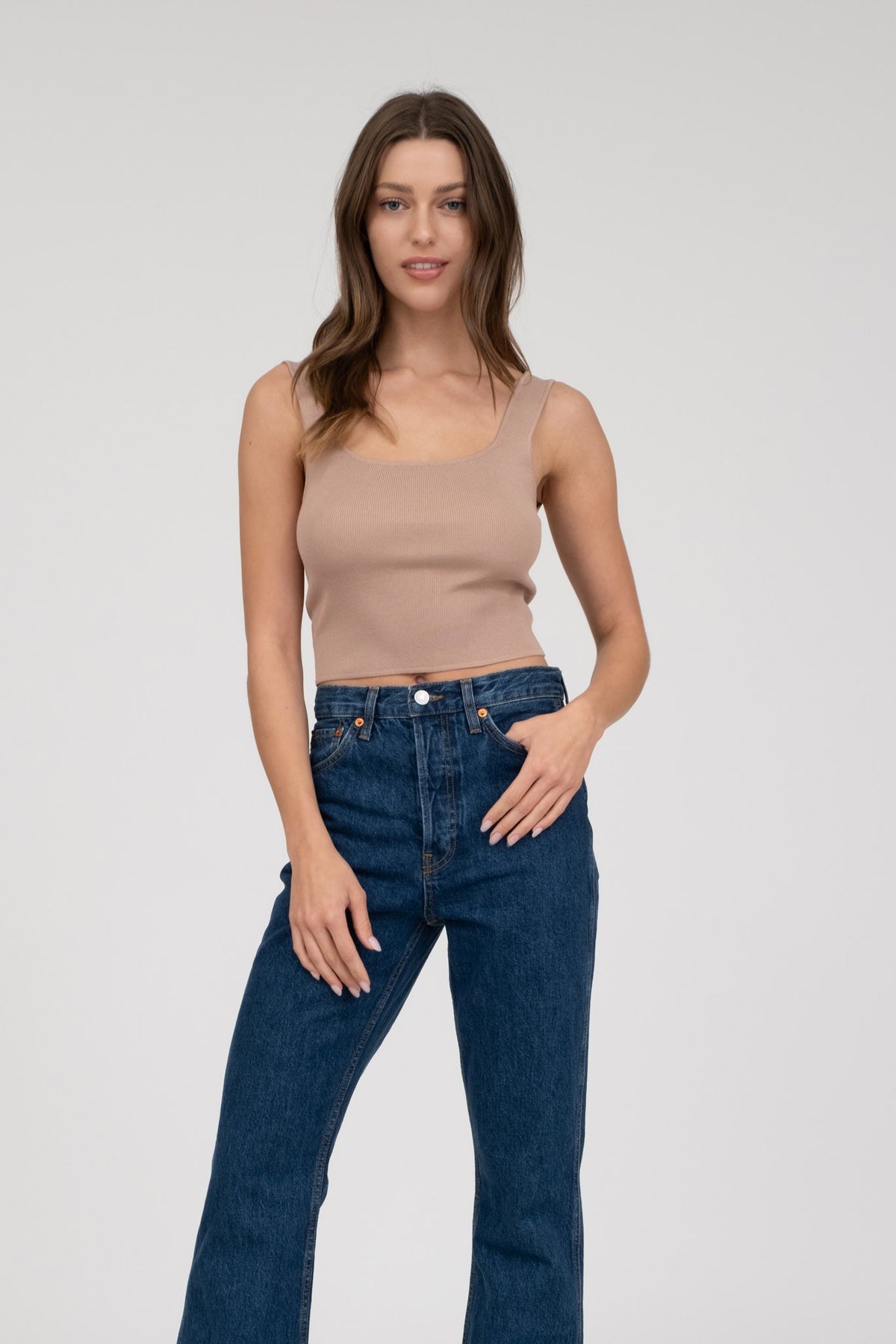 BP Cream Cropped Sweater